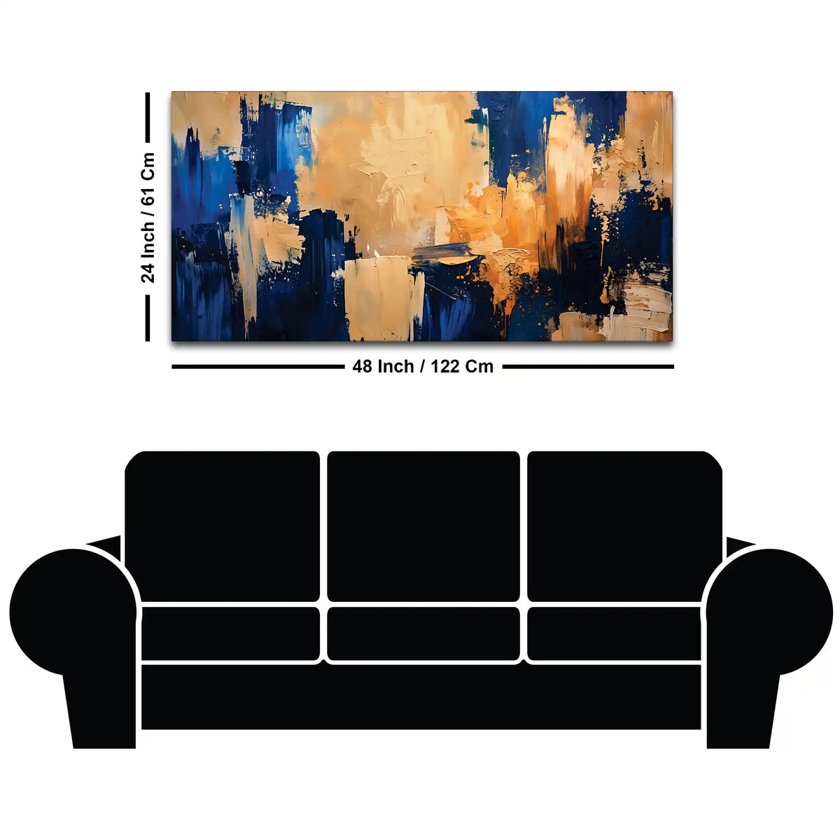 Premium Abstract Canvas Painting for Office & Home Décor