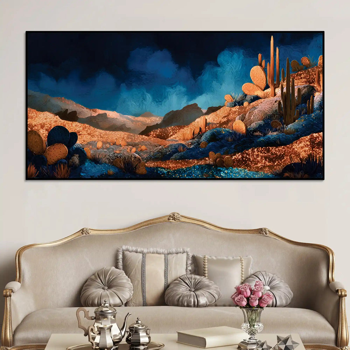 Premium Abstract Desert Canvas Wall Art Painting