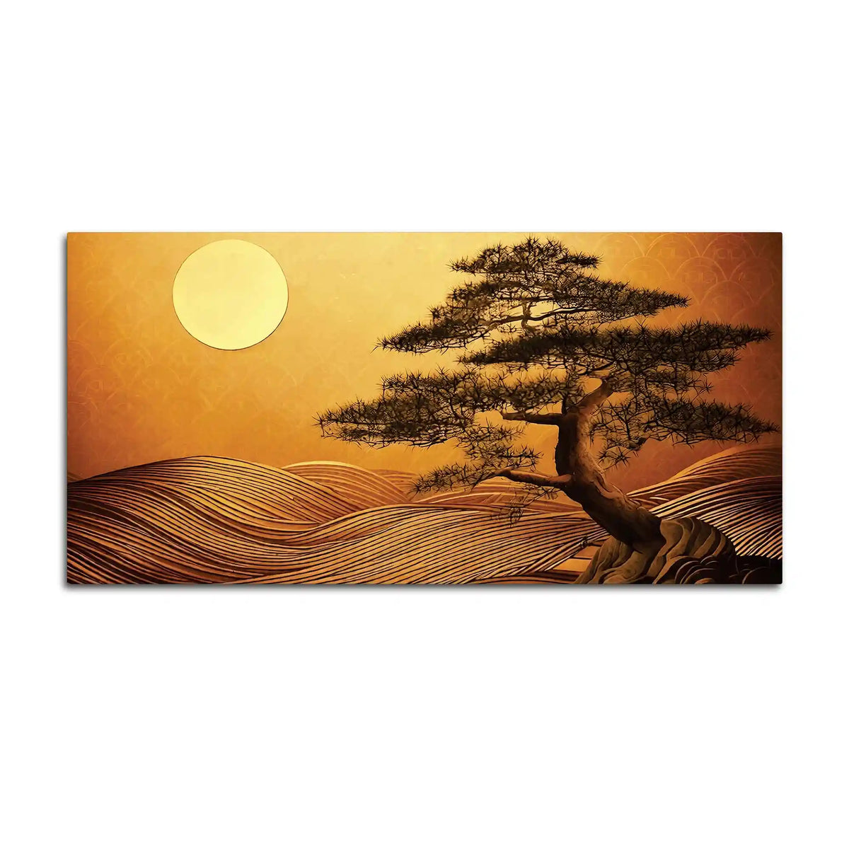 Premium Abstract Desert Tree Canvas Wall Painting