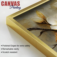 Premium Abstract Flower Branch Canvas Wall Painting for Home Décor