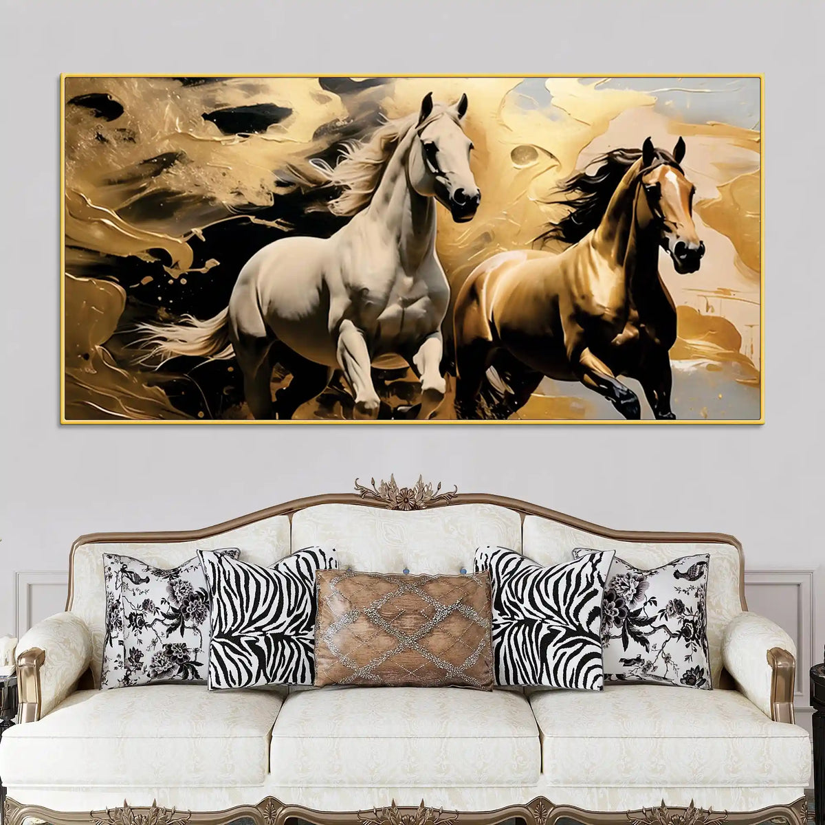 Premium Abstract Horse Canvas Wall Painting