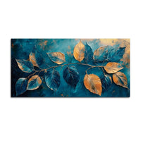 Premium Abstract Leaf Canvas Painting for Modern Home