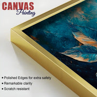 Premium Abstract Leaf Canvas Painting for Modern Home