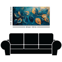 Premium Abstract Leaf Canvas Painting for Modern Home