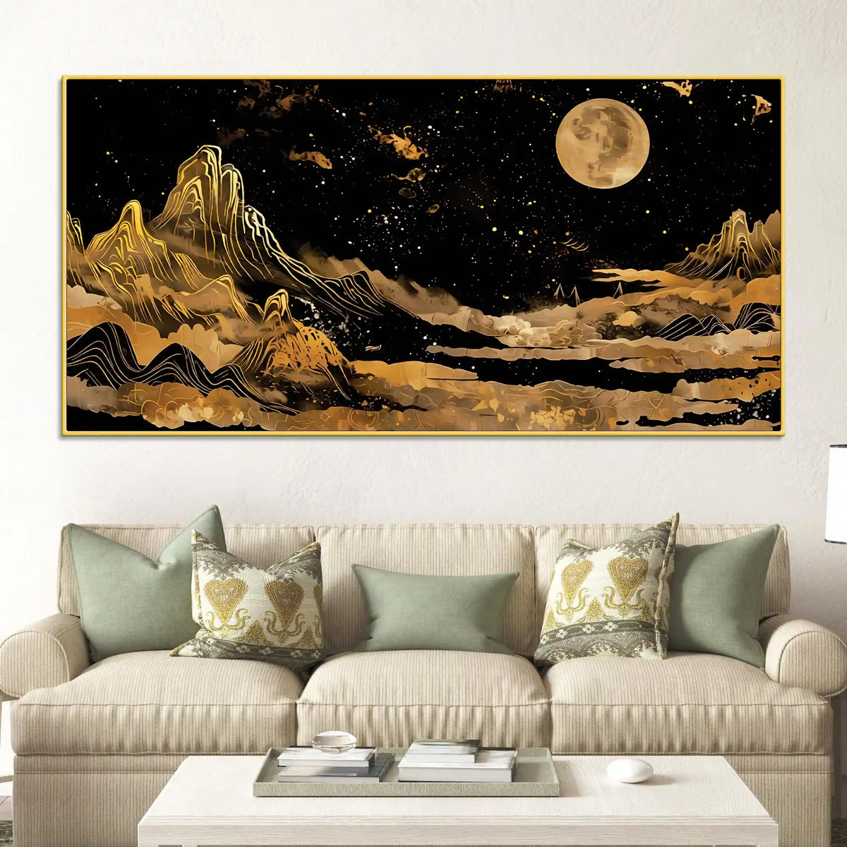Premium Abstract Mountain Canvas Modern Painting