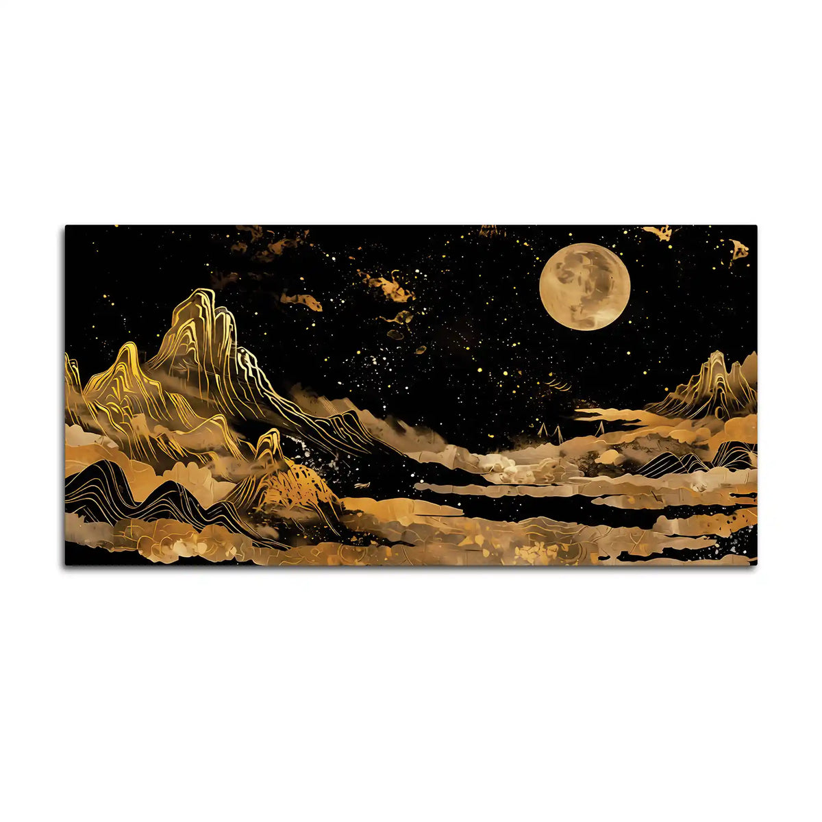 Premium Abstract Mountain Canvas Modern Painting