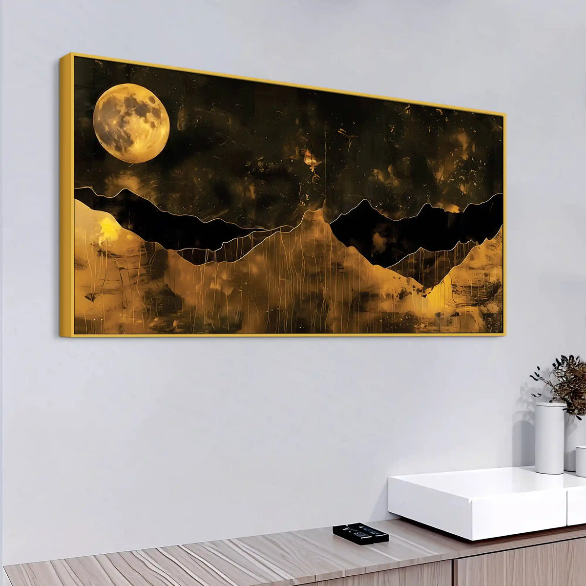 Premium Abstract Mountain Canvas Painting  for Luxury Décor
