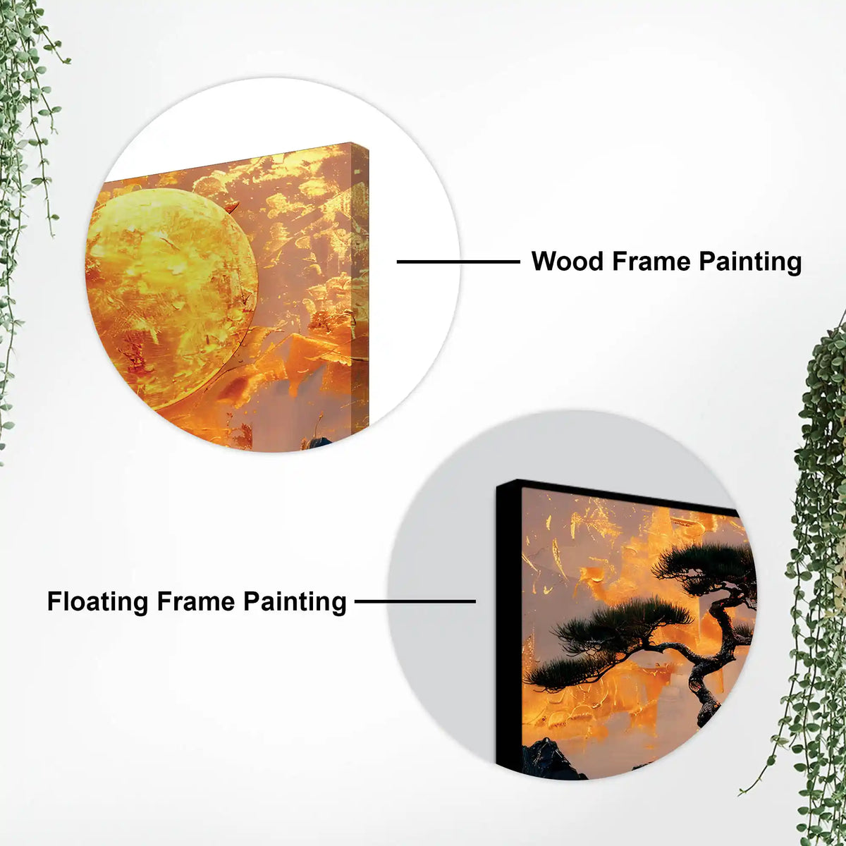 Premium Abstract Nature Canvas Wall Art Painting for Living Room