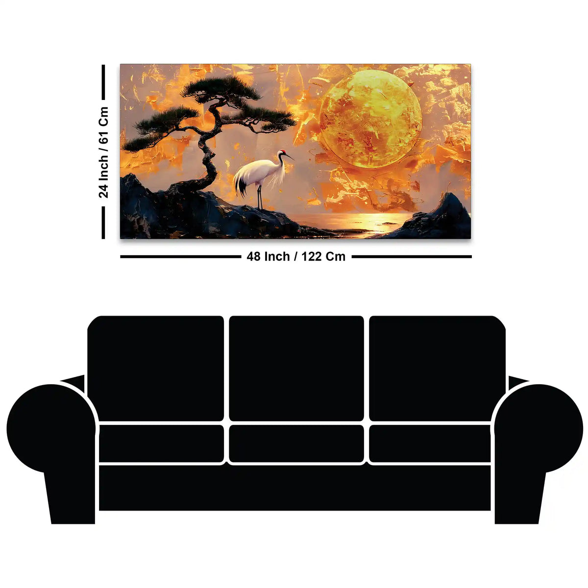 Premium Abstract Nature Canvas Wall Art Painting for Living Room