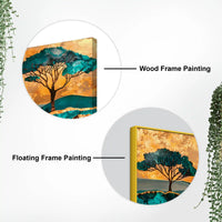 Premium Abstract Nature Tree Canvas Wall Painting for Home Decor