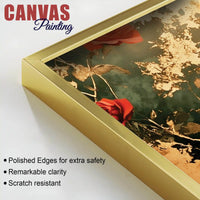 Premium Abstract Rose Canvas Painting for Living Room