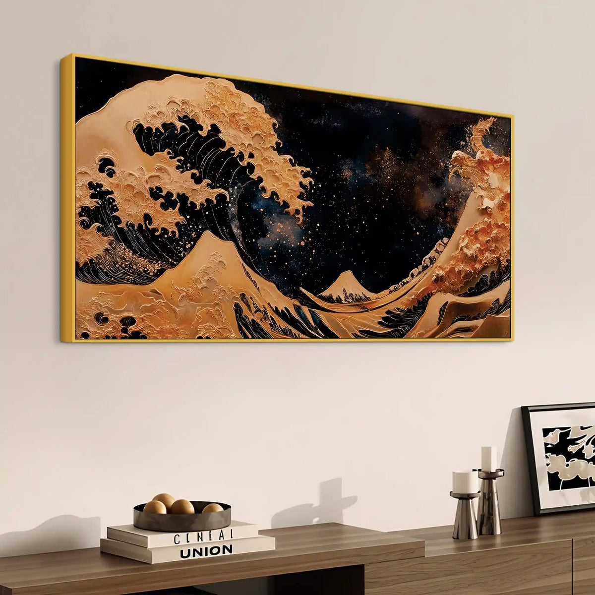 Premium Abstract Sea Wave Canvas Painting