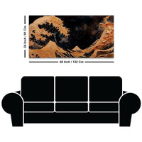 Premium Abstract Sea Wave Canvas Painting