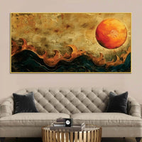 Premium Abstract Sun Canvas Wall Painting