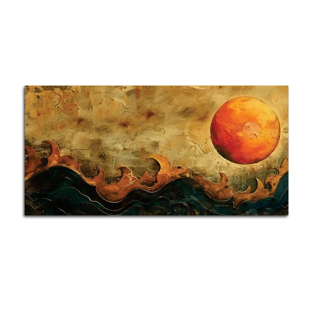 Premium Abstract Sun Canvas Wall Painting