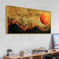 Premium Abstract Sun Canvas Wall Painting