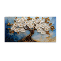 Premium Abstract Tree Canvas Painting for Bedroom Decor