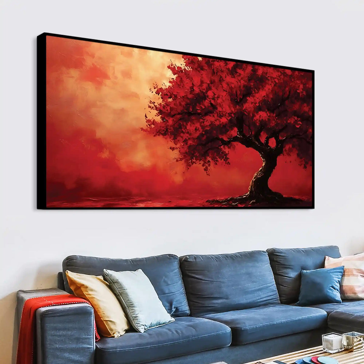 Premium Abstract Tree Canvas Painting for Office & Home Décor