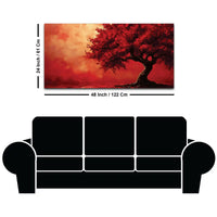 Premium Abstract Tree Canvas Painting for Office & Home Décor