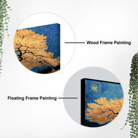 Premium Abstract Wide Tree Canvas Wall Painting