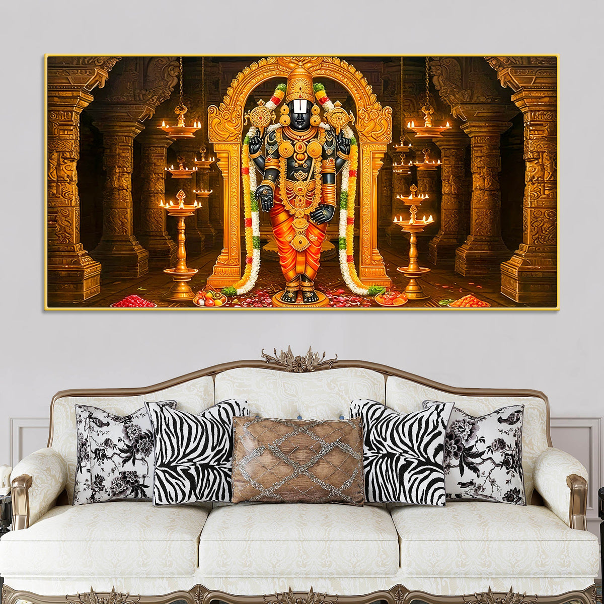 Premium Balaji Canvas Painting for Home Temple