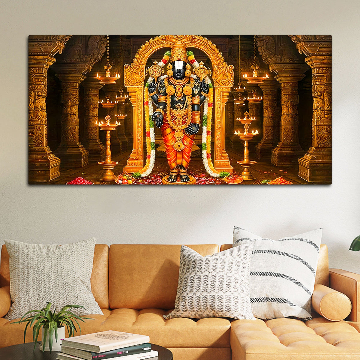 Premium Balaji Canvas Painting for Home Temple