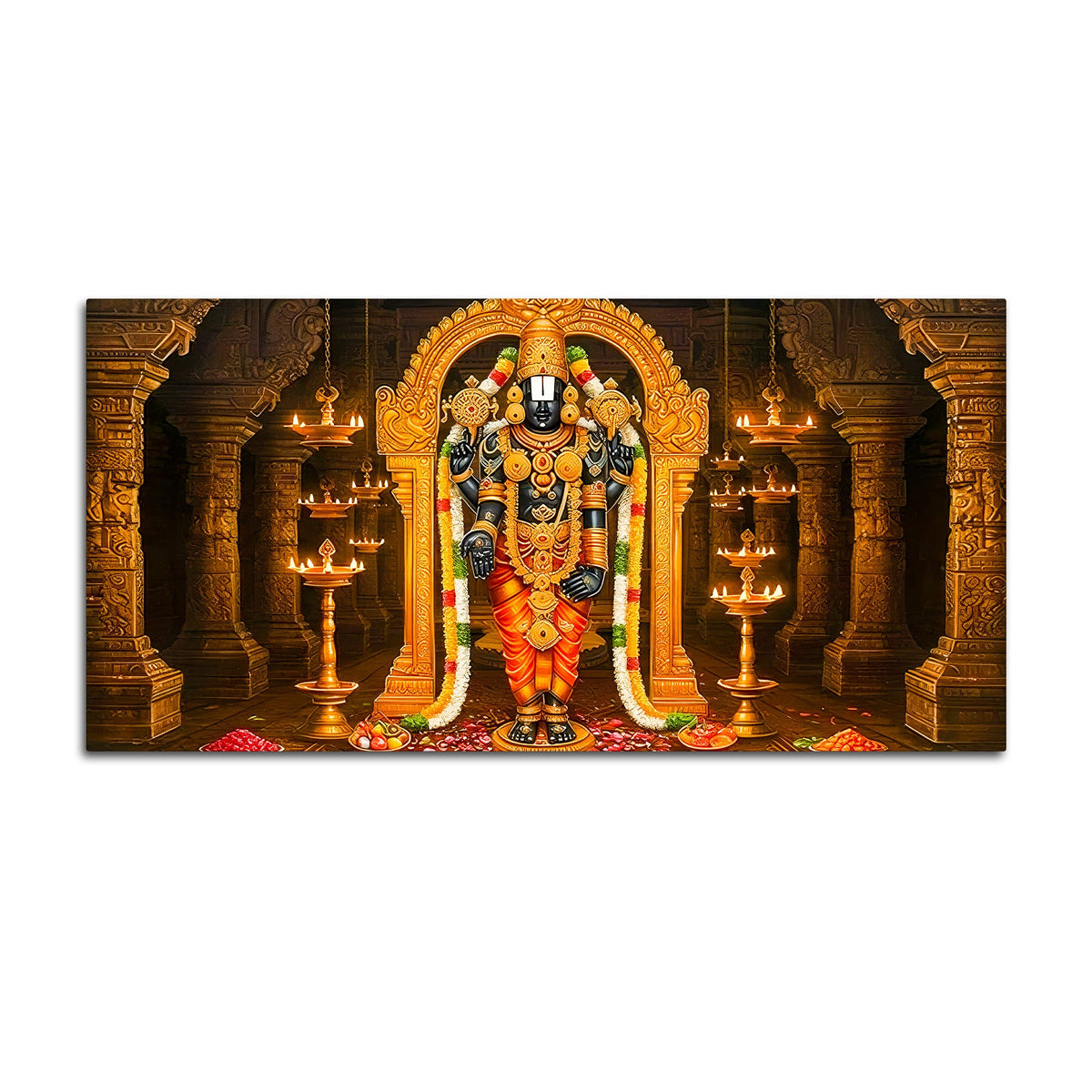 Premium Balaji Canvas Painting for Home Temple