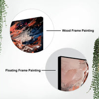 Premium Brown Horse Canvas Wall Art Abstract Painting for Bedroom
