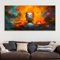 Premium Buddha Canvas Painting for Living Room Decoration