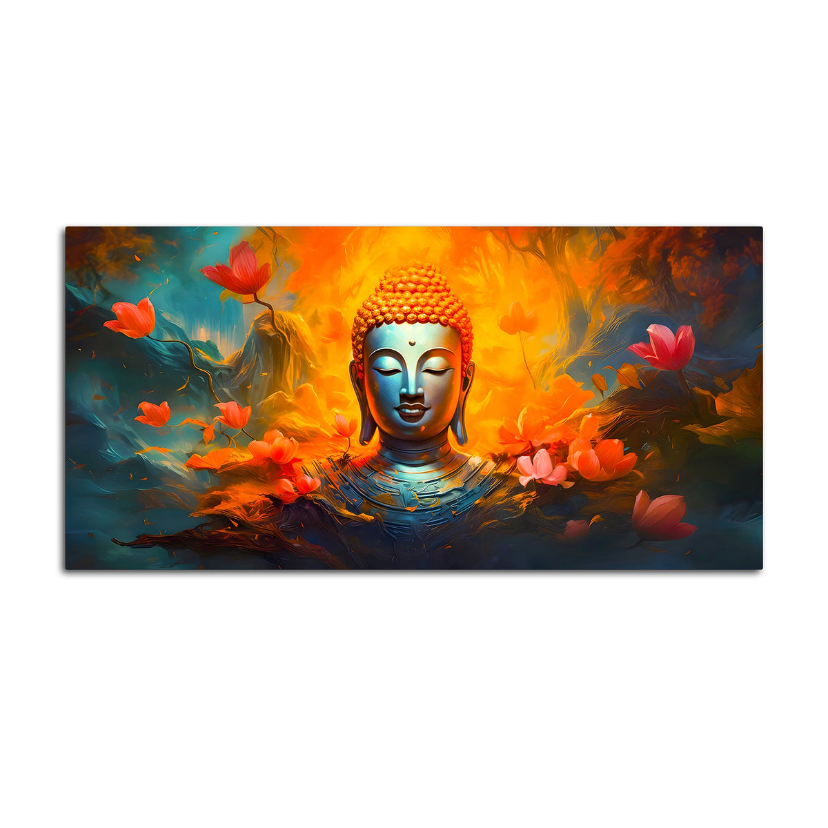 Premium Buddha Canvas Painting for Living Room Decoration