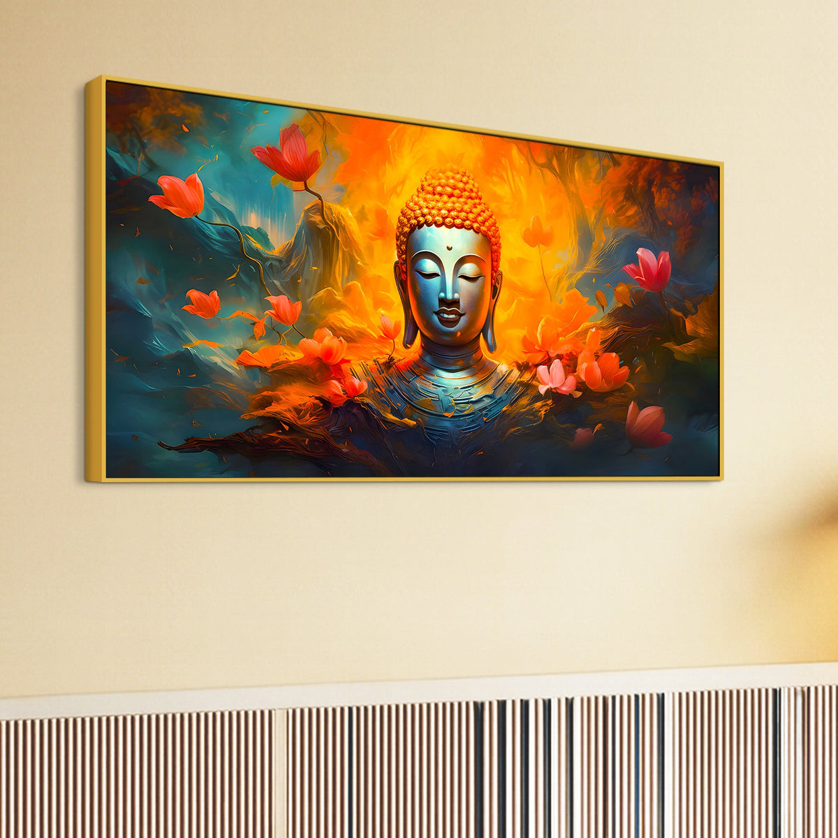 Premium Buddha Canvas Painting for Living Room Decoration