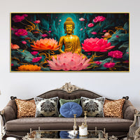 Premium Buddha Canvas Painting for Wall Decoration