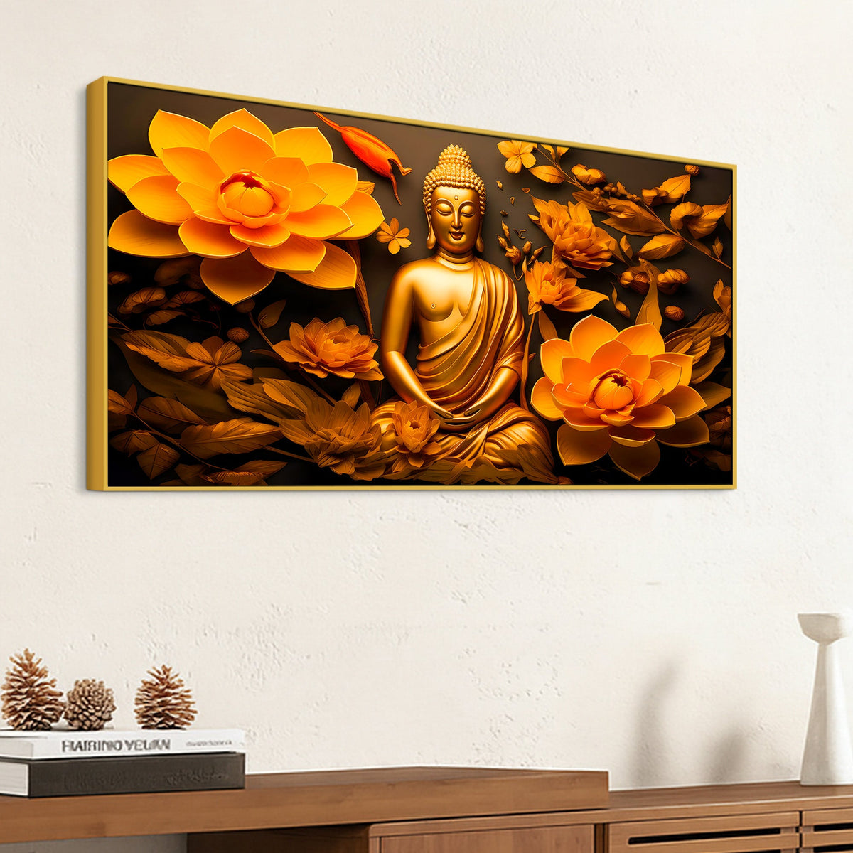 Premium Buddha Wall Canvas Décor Painting for Peaceful Homes