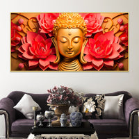 Premium Buddha Wall Canvas Painting for Peaceful Home Decor