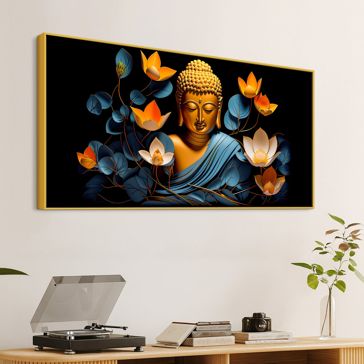 Premium Buddha Wall Painting for Calm & Peaceful Homes