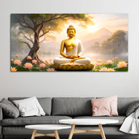 Premium Calm Buddha Wall Canvas Painting for Bedroom & Living Room