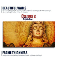 Premium Canvas Spiritual Lord Shiva Wall Painting