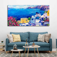 Premium Canvas Wall Painting of Greek Scenery
