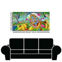 Premium Canvas Wall Painting of Lord Radha and Krishna