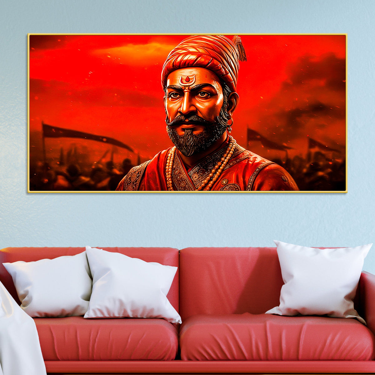 Premium Chhatrapati Shivaji Maharaj Painting for Wall Décor