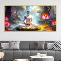 Premium Décor Buddha Wall Painting for Bedroom & Living Room