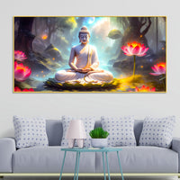 Premium Décor Buddha Wall Painting for Bedroom & Living Room