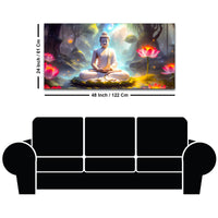 Premium Décor Buddha Wall Painting for Bedroom & Living Room