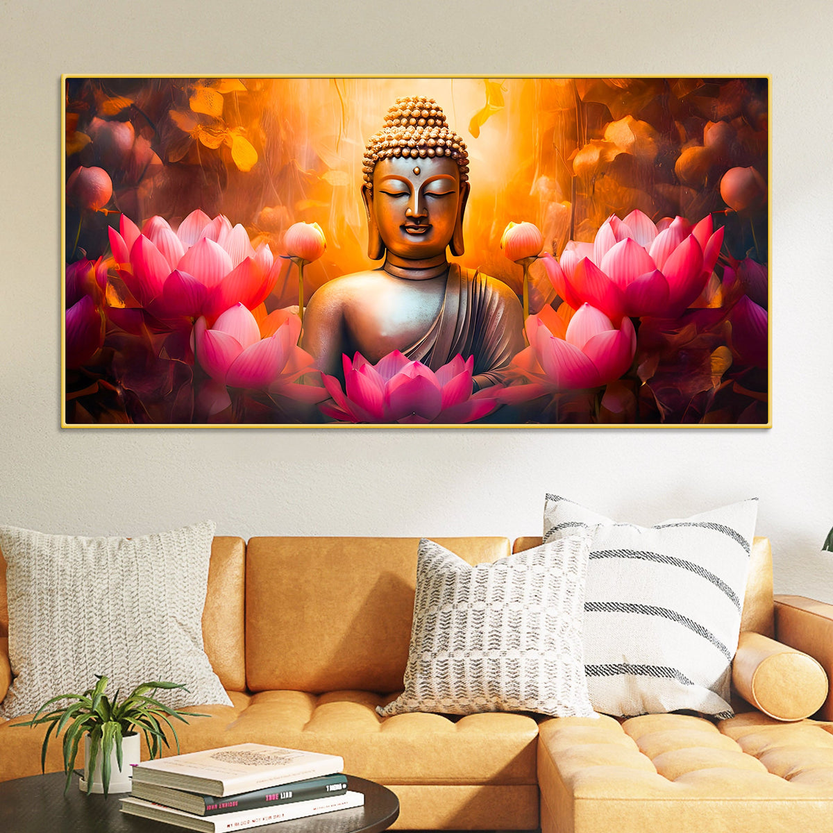 Premium Decorative Buddha Wall Painting for Home & Office Décor