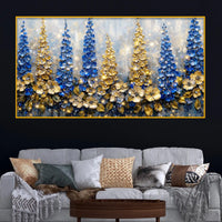 Premium Decorative Flower Crystal Glass Wall Painting for Home Decoration