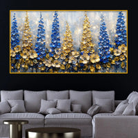 Premium Decorative Flower Crystal Glass Wall Painting for Home Decoration