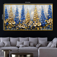 Premium Decorative Flower Crystal Glass Wall Painting for Home Decoration