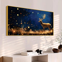 Premium Deer Canvas Wall Art Abstract Painting for Home Decor