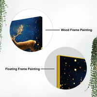 Premium Deer Canvas Wall Art Abstract Painting for Home Decor