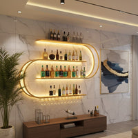 Premium Designer Bar Wall Shelf with LED Light